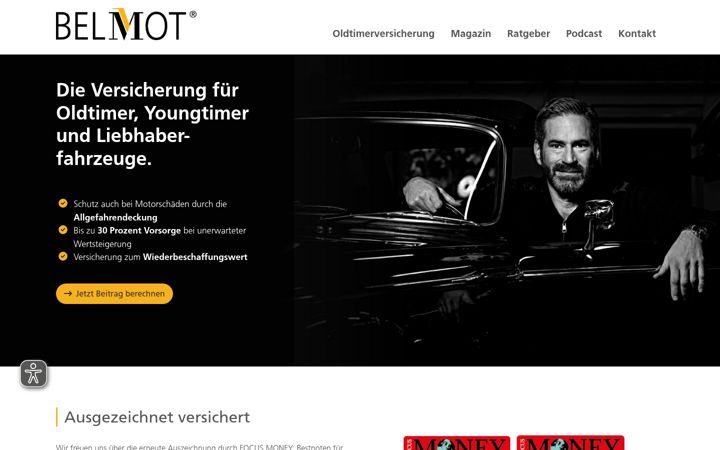 Screenshot di belmot.de