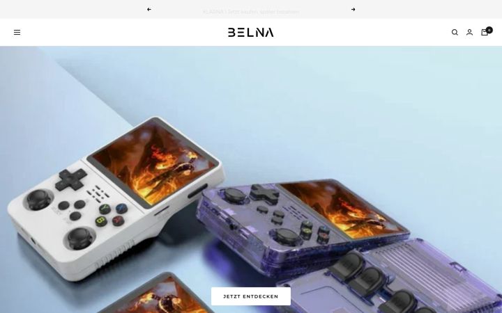 Screenshot of belna.de