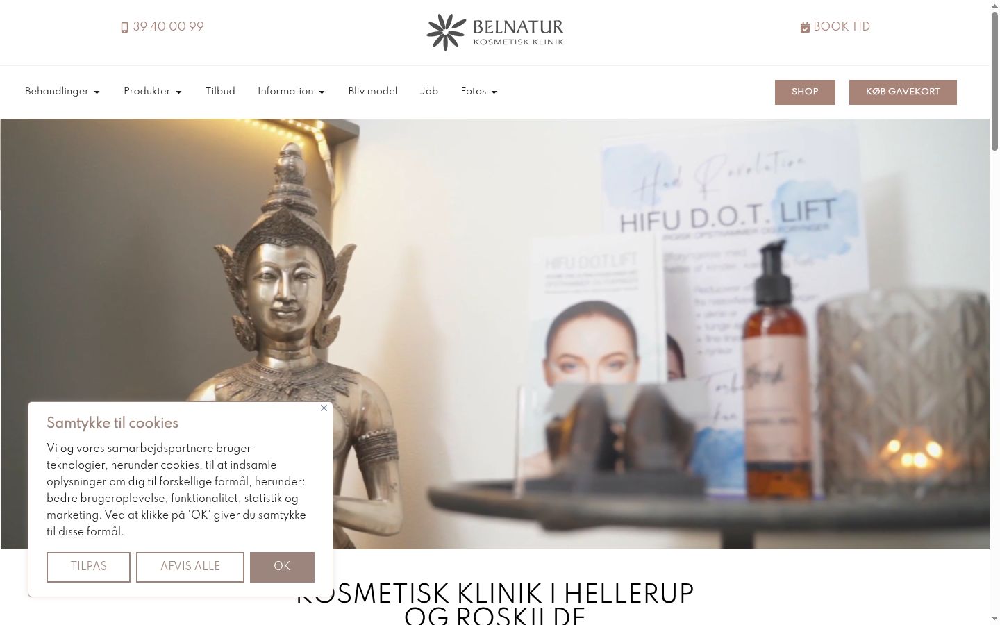 Screenshot des Einwilligungsbanners vor jeglicher Interaktion
