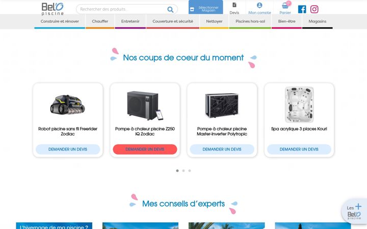 Screenshot of belo-piscine.fr