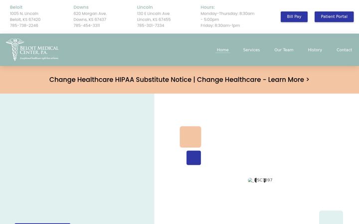 Screenshot of beloitmedicalcenter.com