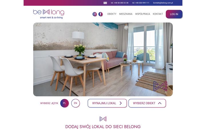 Captura de ecrã de belong.com.pl
