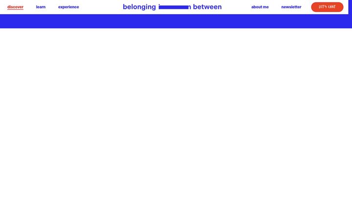 Екранна снимка на belonging-in-between.com