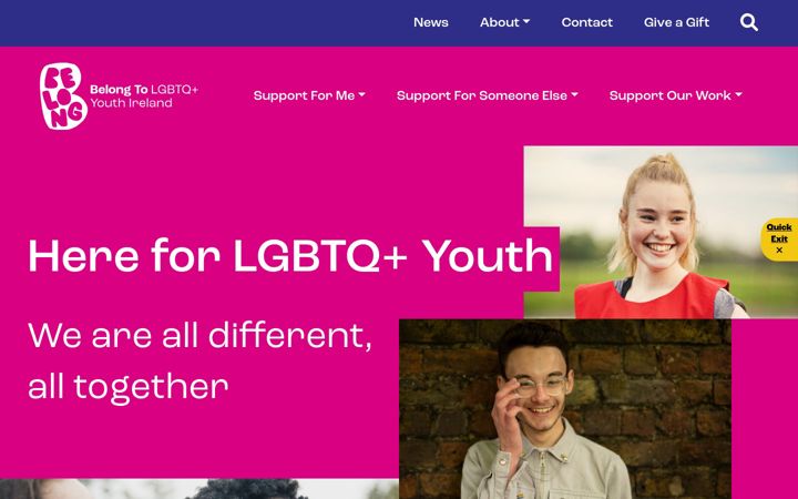 Screenshot of belongto.org