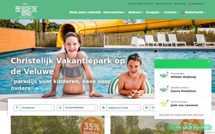 Zrzut ekranu beloofdeland.nl
