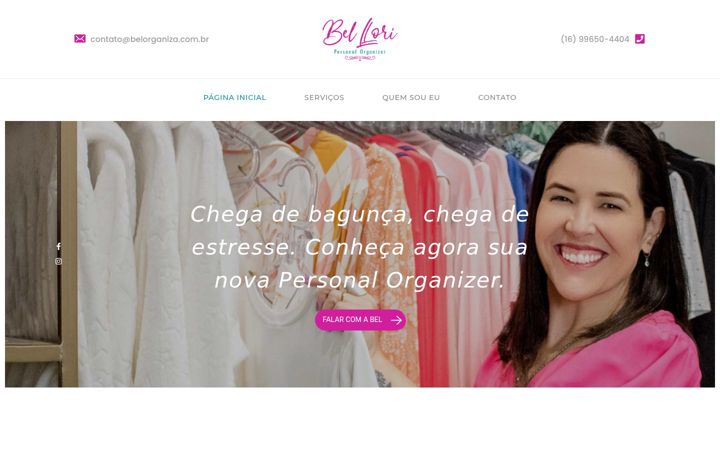 Ekrānuzņēmums no belorganiza.com.br