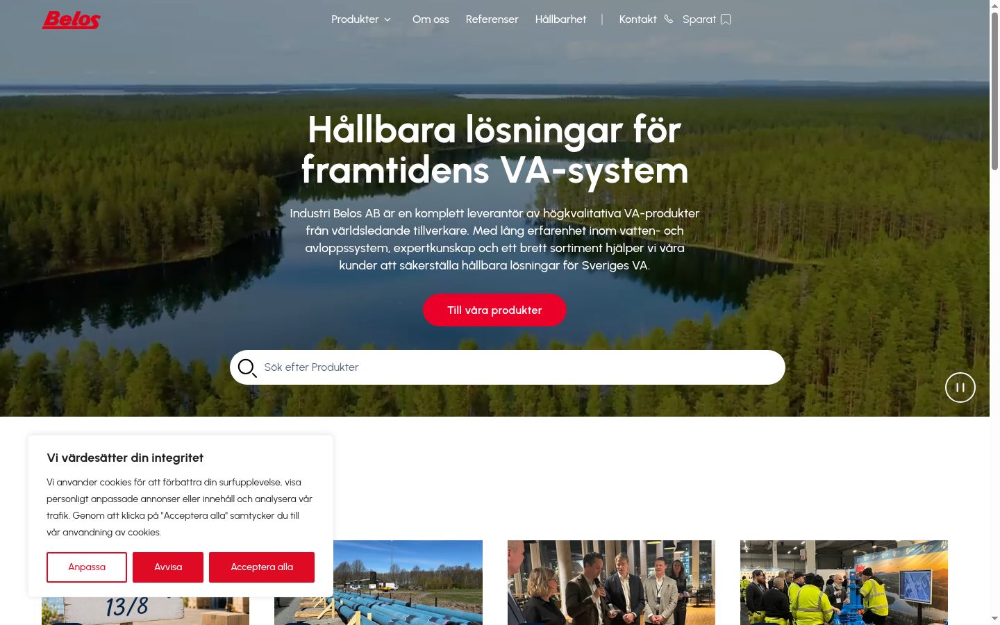 Kuvakaappaus suostumusbannerista, joka näytettiin ennen mitään vuorovaikutusta