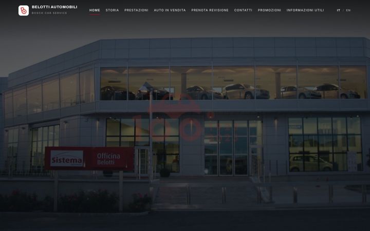 Screenshot of belottiautomobili.it
