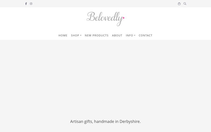 Snímek obrazovky belovedly.co.uk