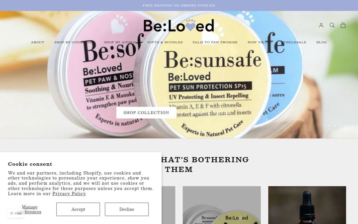 Screenshot of belovedpetz.com