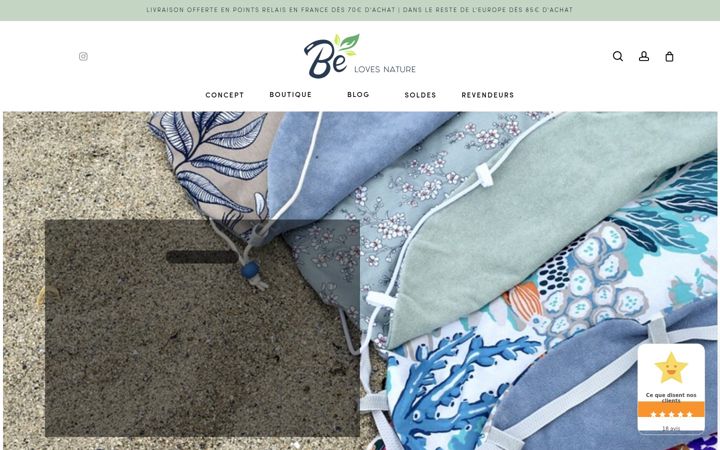 Screenshot of belovesnature.com