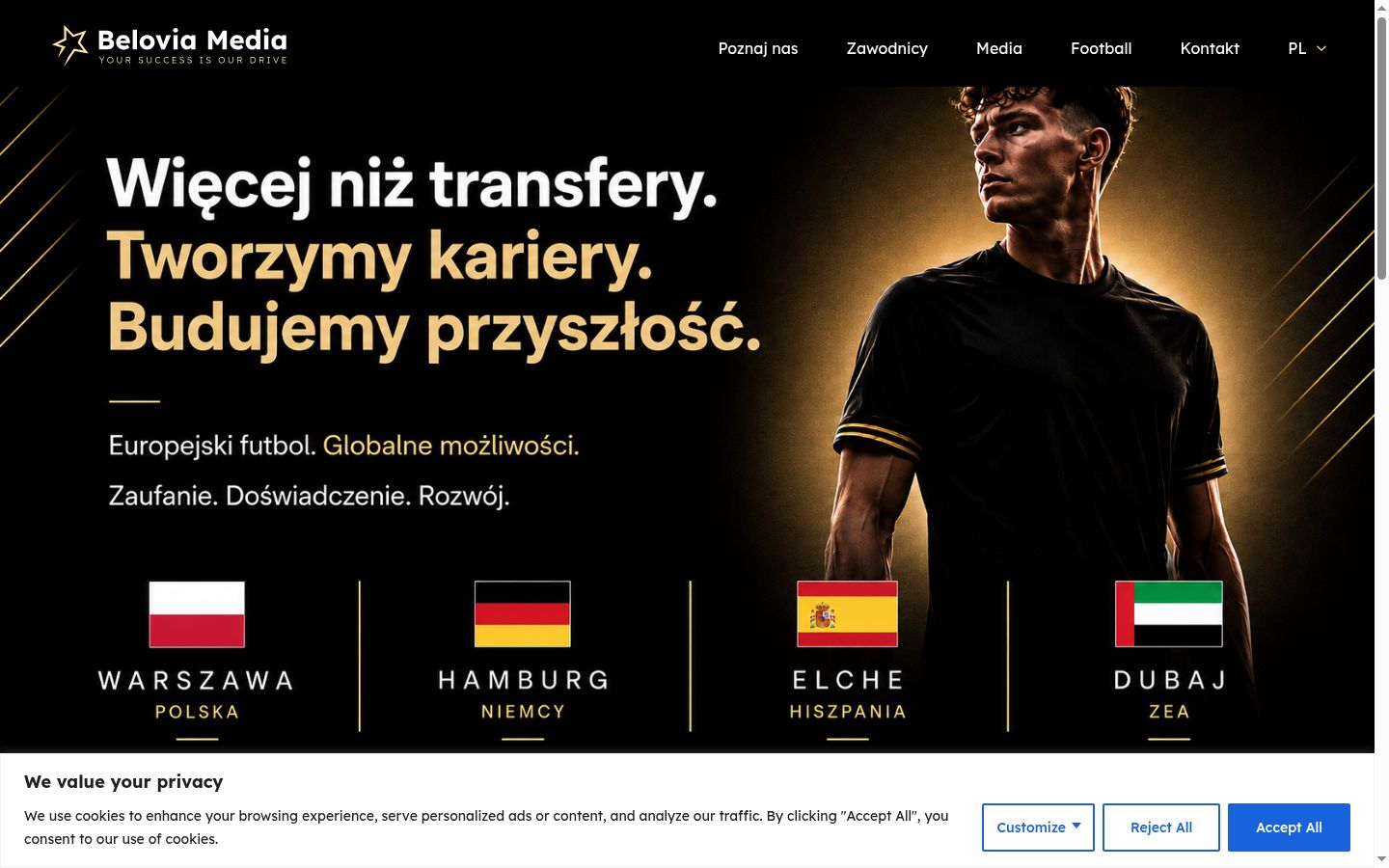Snímek obrazovky baneru souhlasu zobrazeného před jakoukoli interakcí