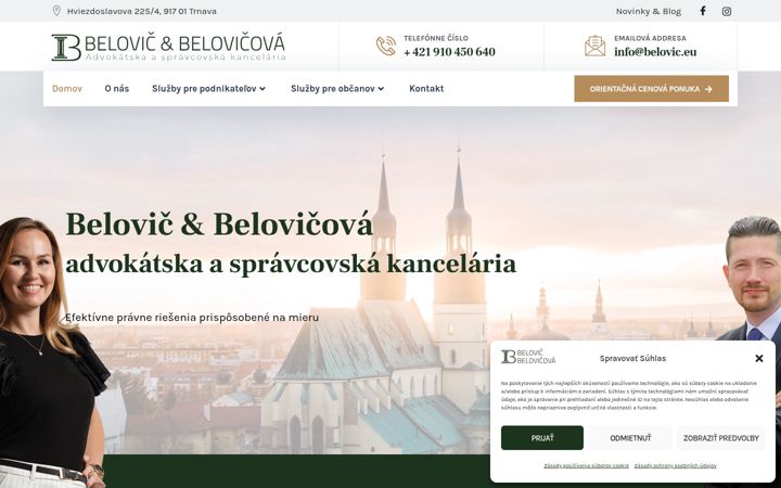 Screenshot of belovicova.eu