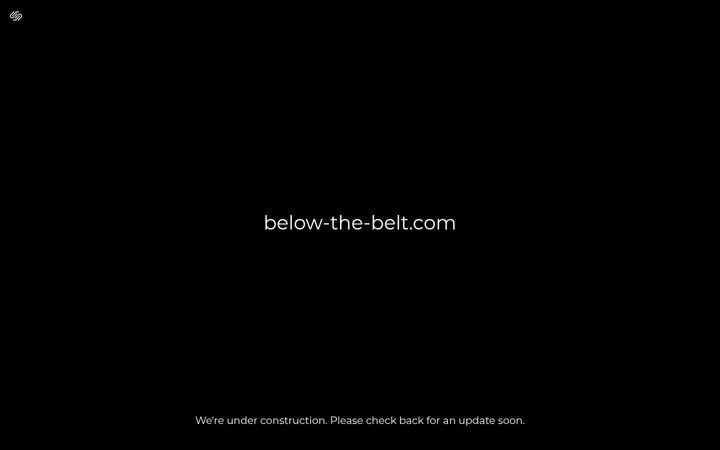 Screenshot of below-the-belt.com