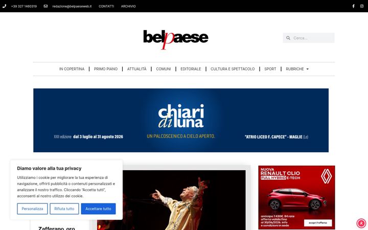 Screenshot of belpaeseweb.it