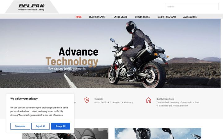 Screenshot of belpak.com.pk