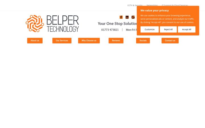 Snímek obrazovky belpertechnology.co.uk