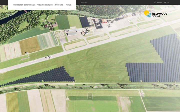 Screenshot of belpmoossolar.ch