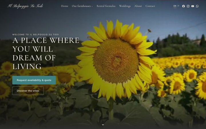 Screenshot of belpoggiotodi.com