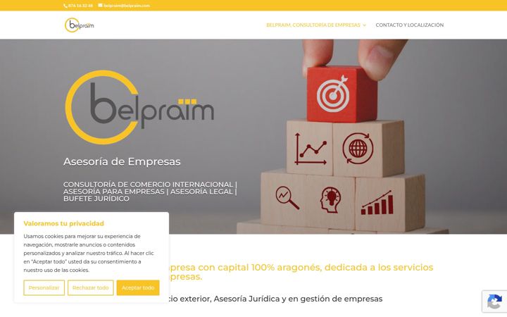 Screenshot of belpraim.com