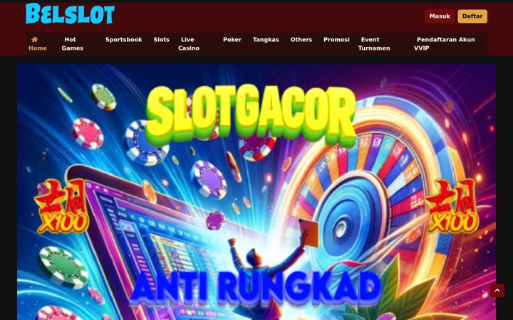 Captură de ecran a belslot.net