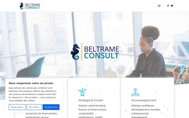 Screenshot ta' beltrameconsult.fr