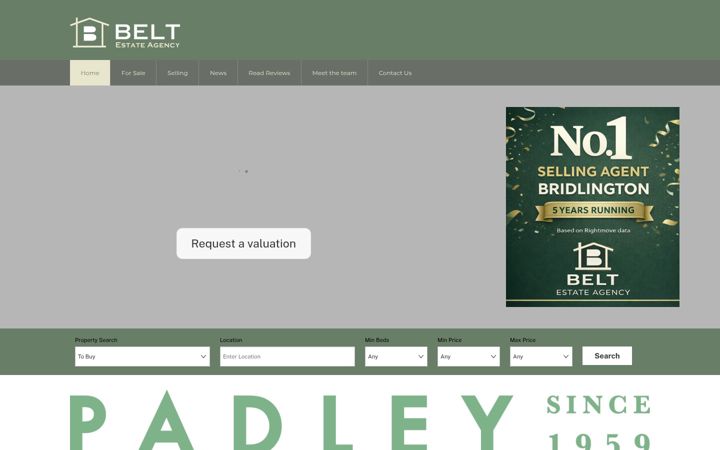 Snímek obrazovky beltsestateagents.co.uk