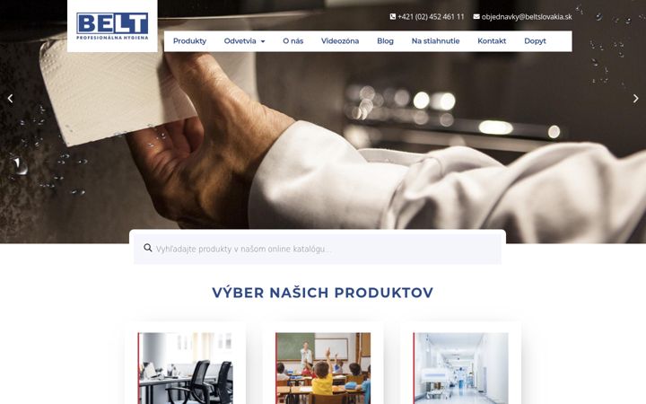 Screenshot di beltslovakia.sk