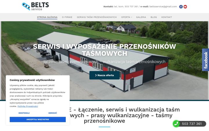 Captura de ecrã de beltsservice.pl