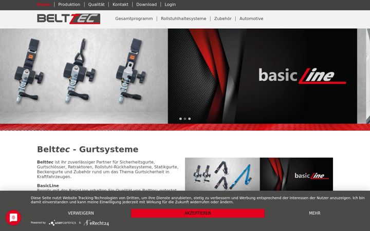 Screenshot of belttec.com