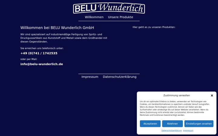 Screenshot of belu-wunderlich.de