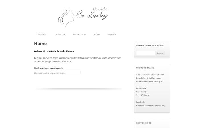 Zrzut ekranu belucky.nl