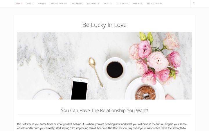 Screenshot di beluckyinlove.net