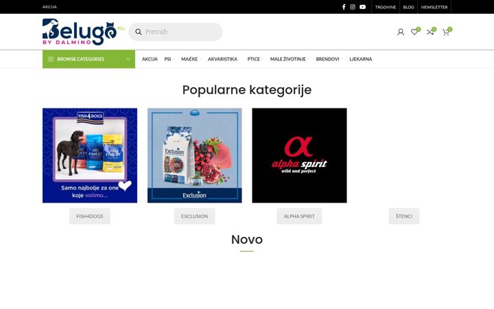 Snimka zaslona za belugoplus.eu
