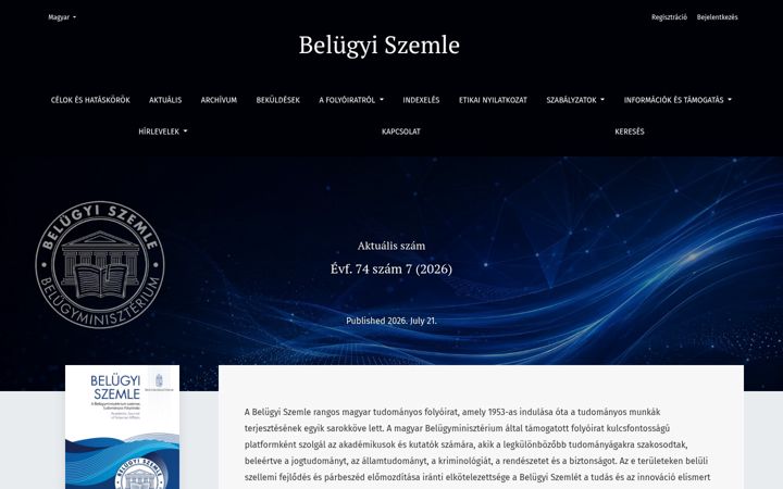 Captura de pantalla de belugyiszemlejournal.org