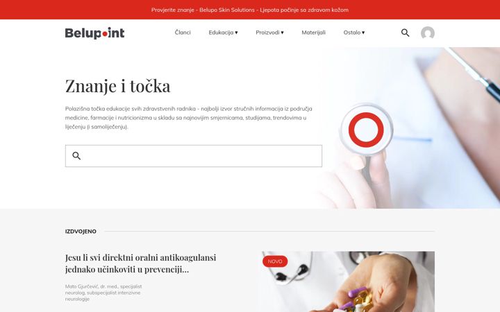 Skærmbillede af belupoint.hr