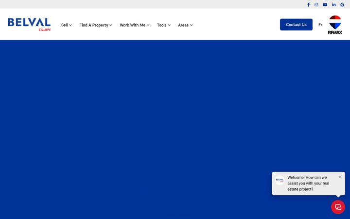 Screenshot of belvalinc.com