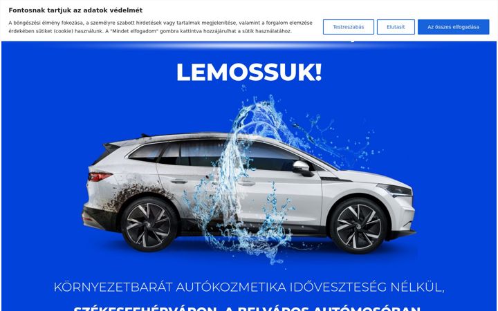 Ekrānuzņēmums no belvarosautomoso.hu
