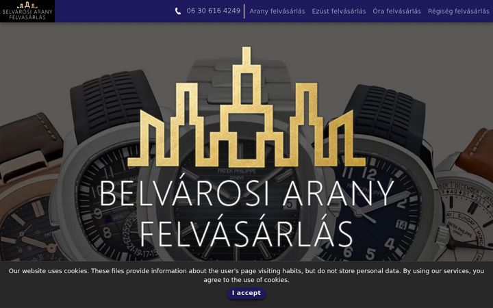 Ekrānuzņēmums no belvarosiarany.hu