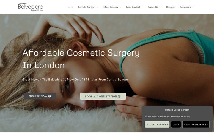 Képernyőkép: belvedereclinic.co.uk