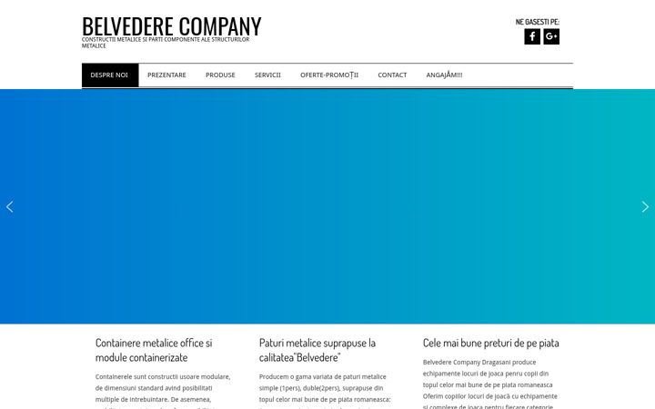 Screenshot van belvederecompany.ro