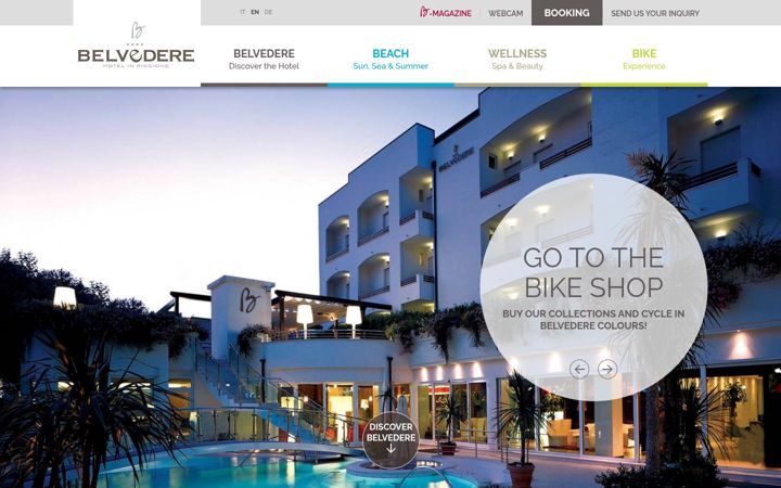 Screenshot of belvederericcione.com