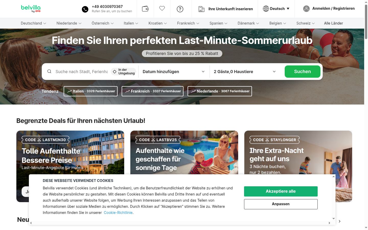 Sutikimo reklamjuostės, rodytos prieš bet kokią sąveiką, ekrano kopija