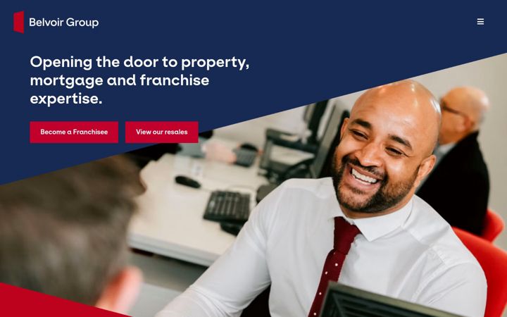 Képernyőkép: belvoirfranchisegroup.co.uk