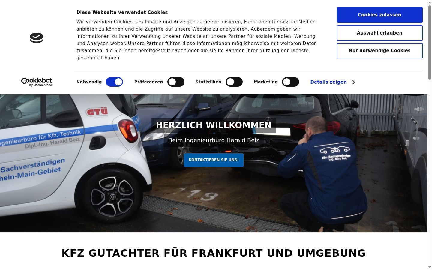 Screenshot tal-banner tal-kunsens muri qabel kwalunkwe interazzjoni