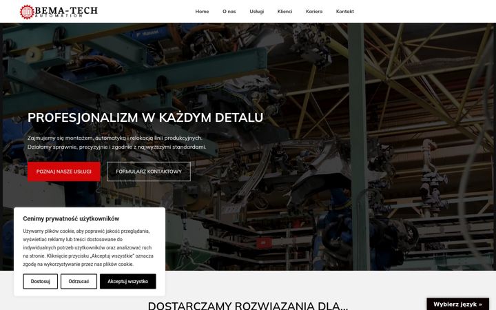 Screenshot of bema-tech.com