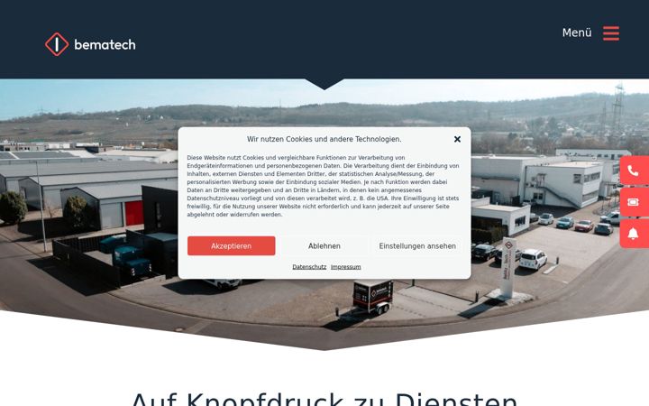 Screenshot of bema-tech.de