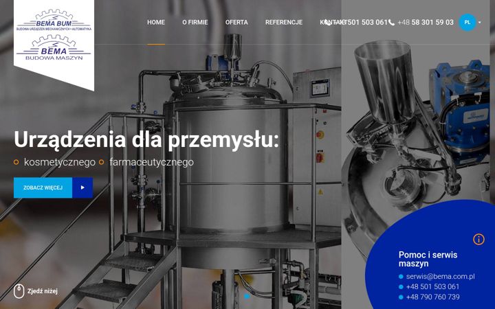 Screenshot of bema.com.pl