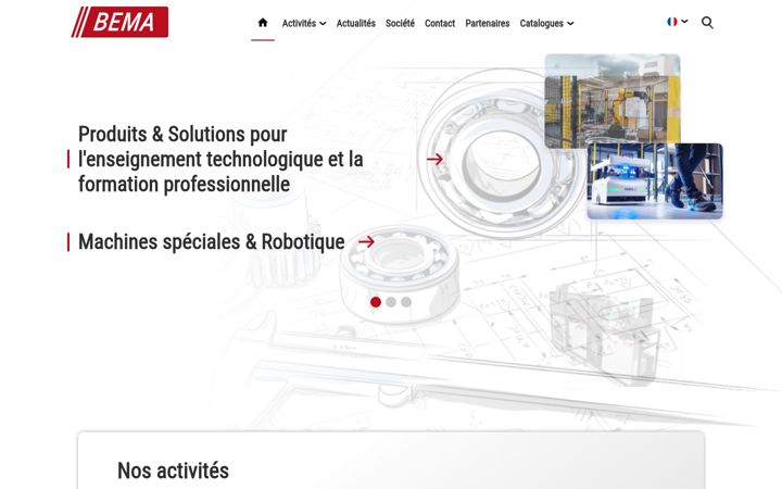 Screenshot of bema.fr