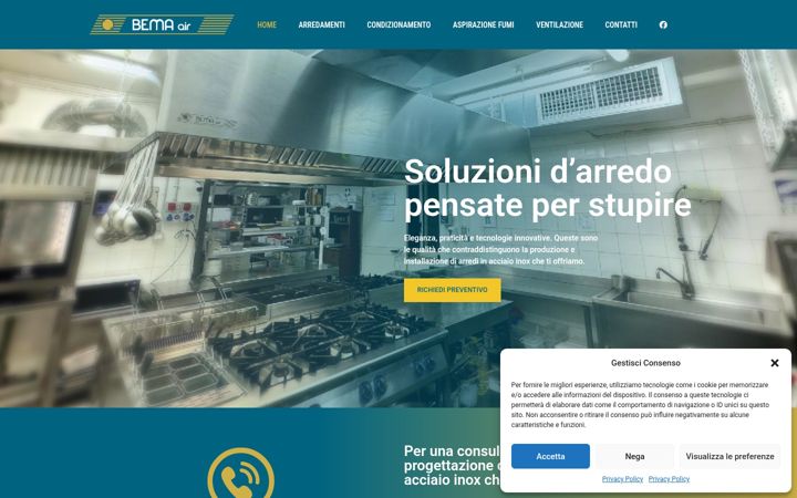 Screenshot of bemaair.com